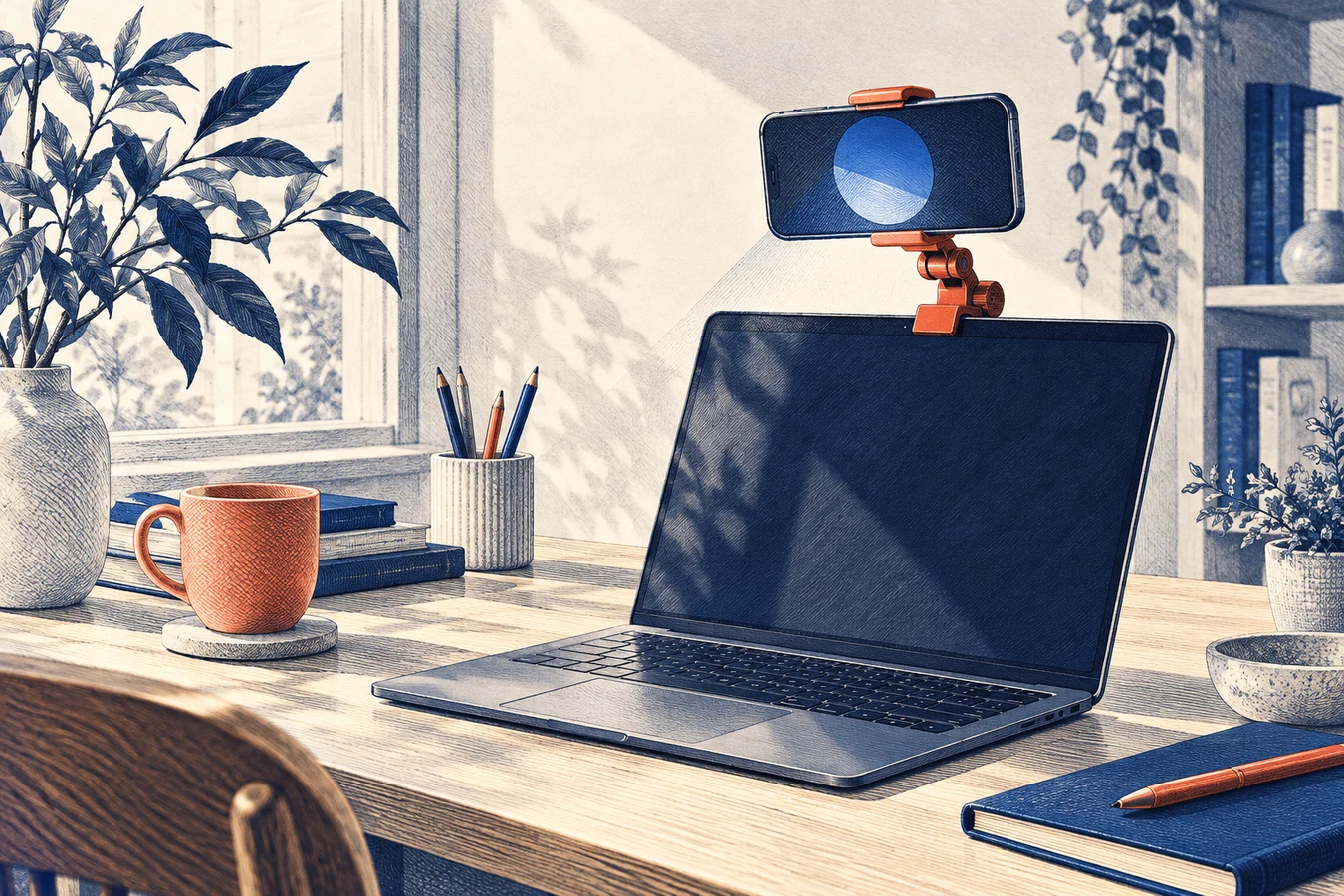 Illustration du dossier : Utiliser son téléphone comme webcam sur PC ou Mac